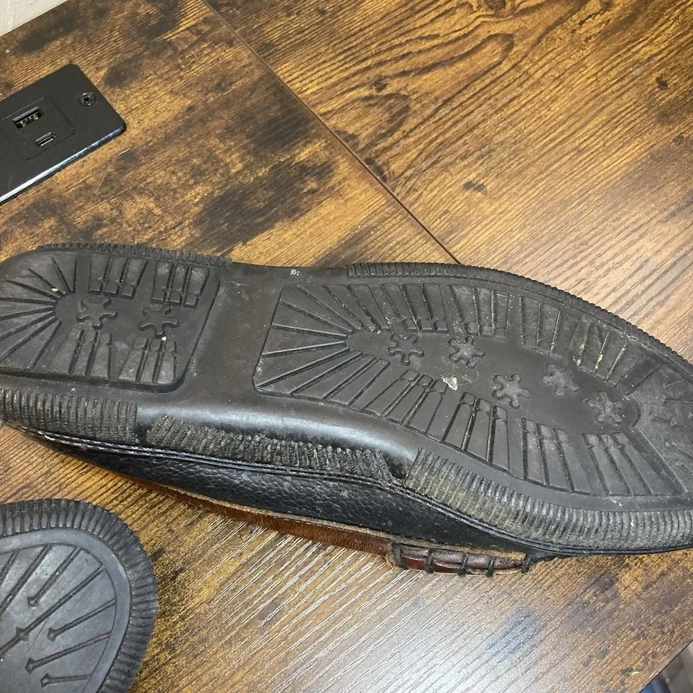 Cole Haan Men's 8 Penny Loafer Two Tone Leather Slip-On Moc Toe Vtg‎ Made in USA